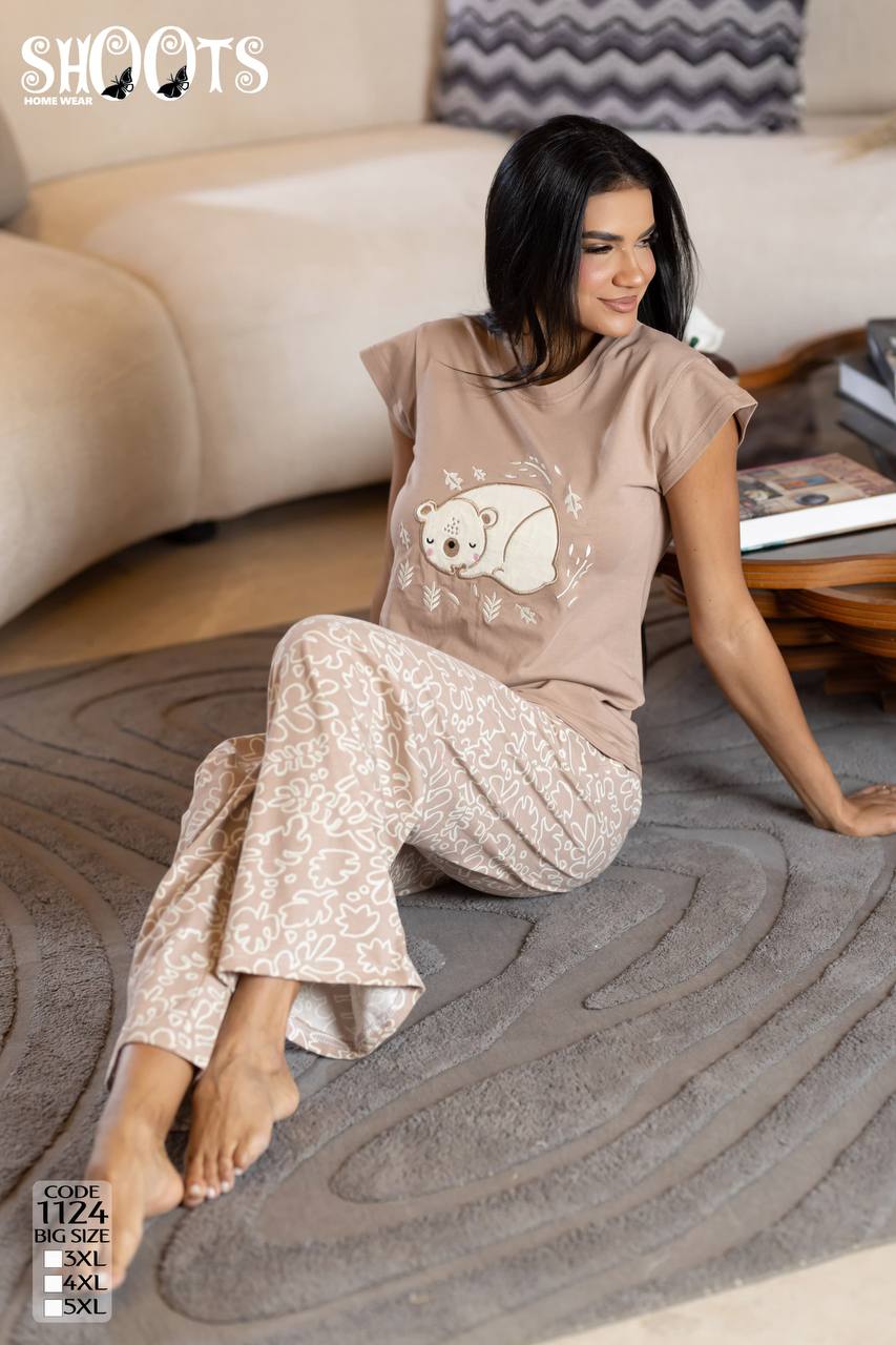 Bear Design Pajama Set