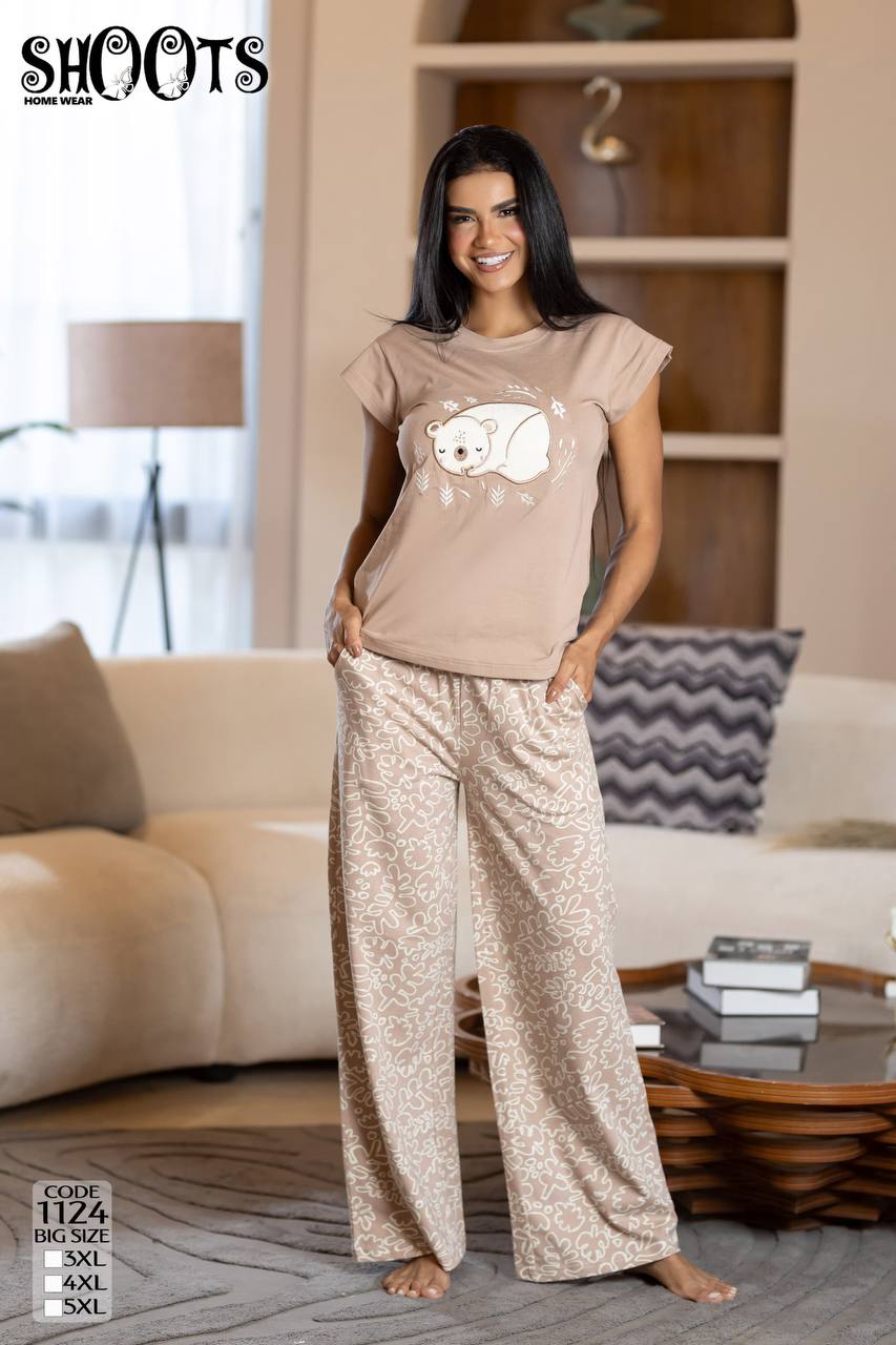Bear Design Pajama Set