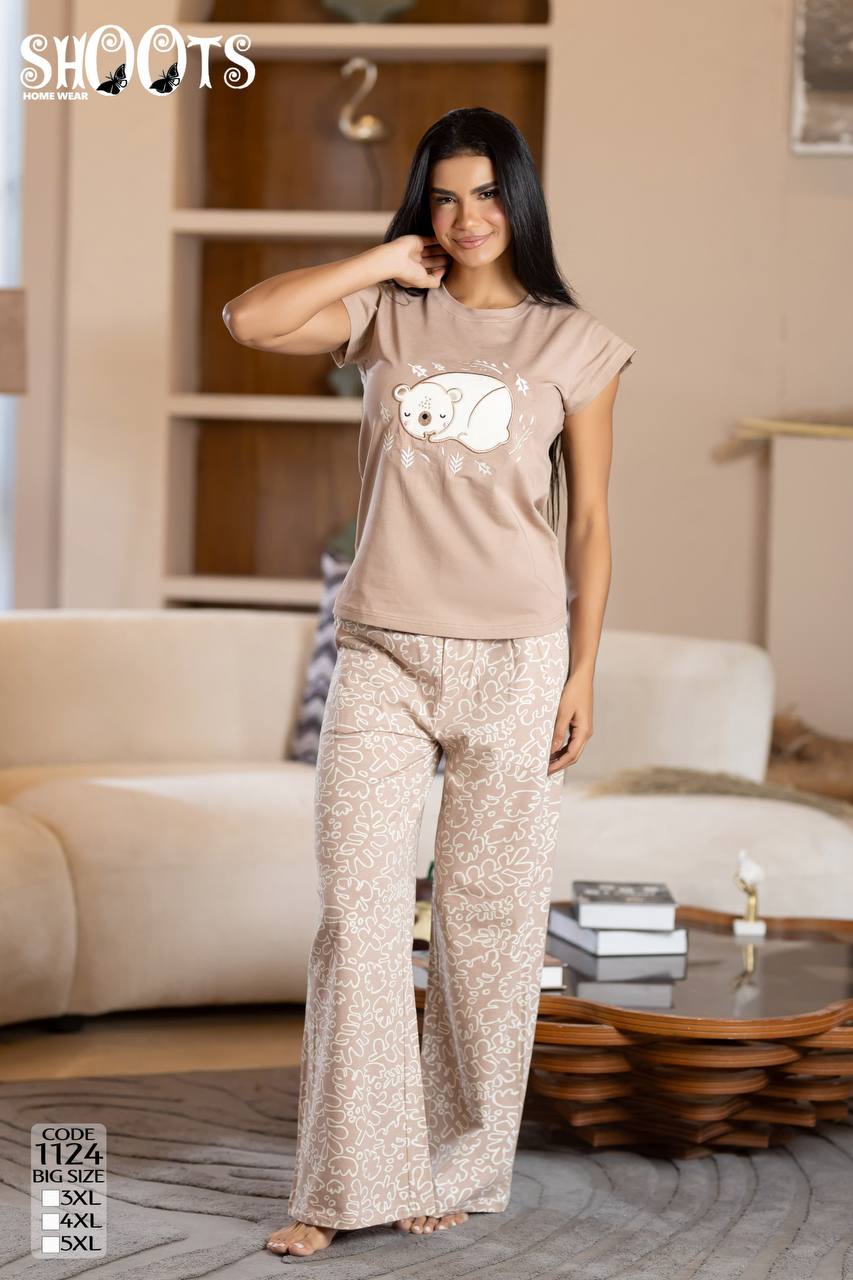 Bear Design Pajama Set
